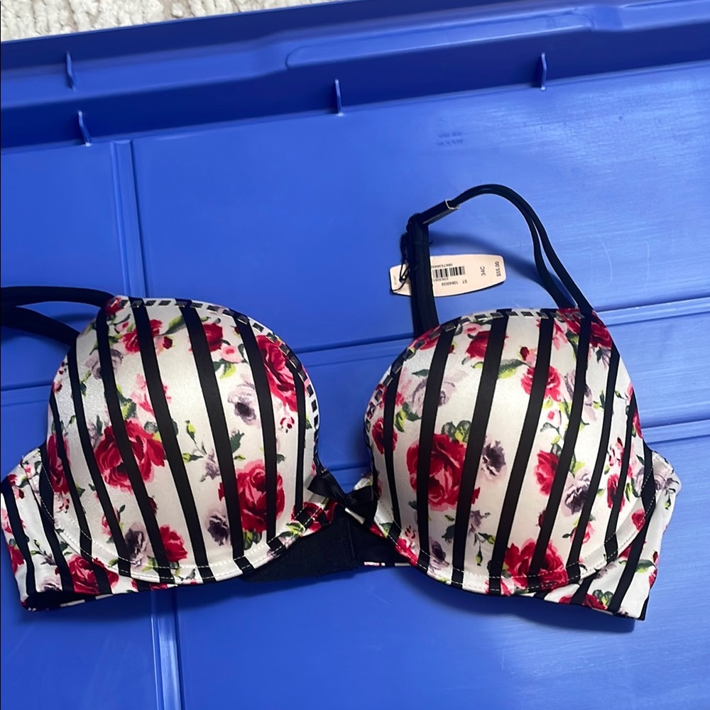 VICTORIA SECRET FLORAL BRA very sexy push up